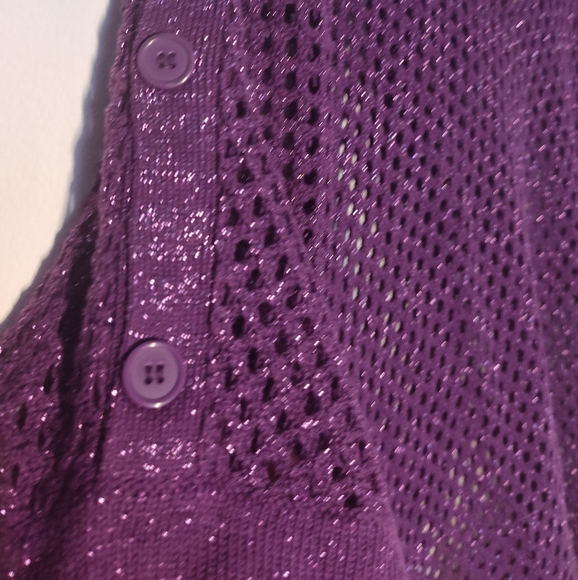 Maurices Purple Knit Sweater Size 1 #461 - Picture 2 of 3